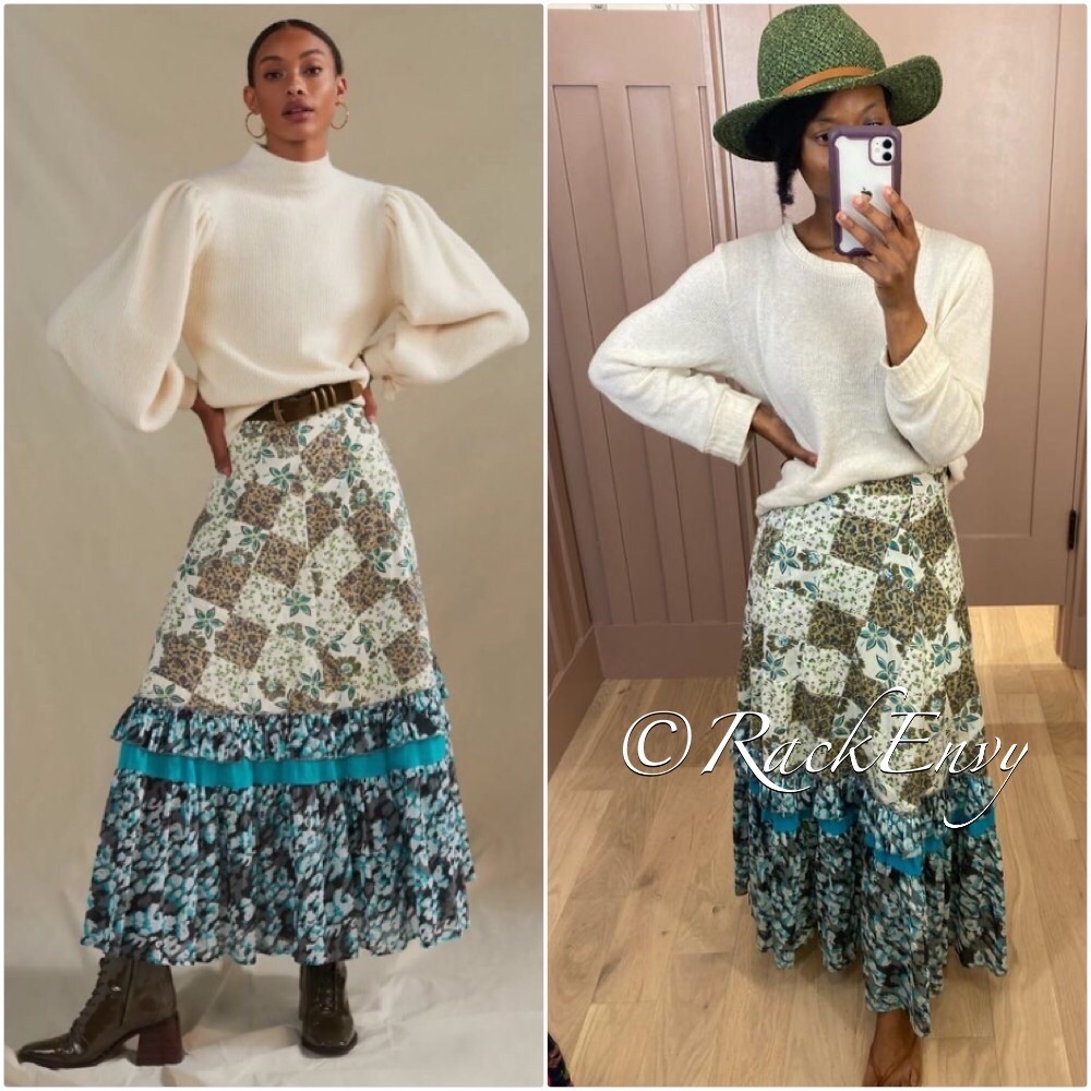 NWT ANTHROPOLOGIE RAGA PATCHWORK MAXI SKIRT